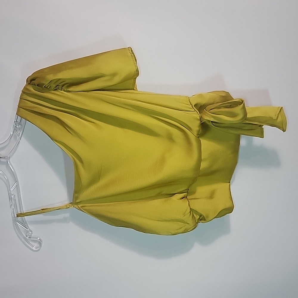 OLM | One Shoulder Lime Green Top